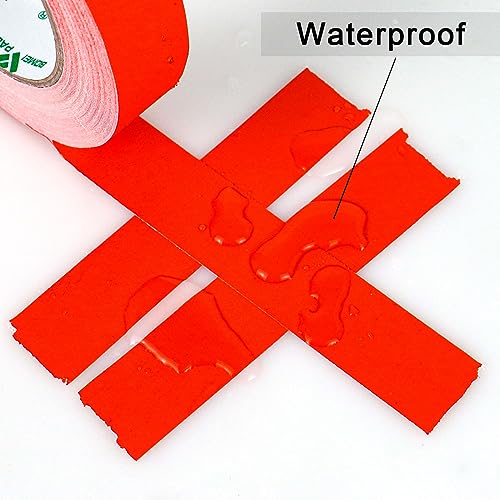 Image of BOMEI PACK Red Gaffer Tape, Matte Non-Reflective, 1inch x 30yds No Residue Hand Tear Self-Adhesive Gaffer Tape for Labeling, Cable, Stage, Photo Studio, Painters and Duct Repair, 1 Pack