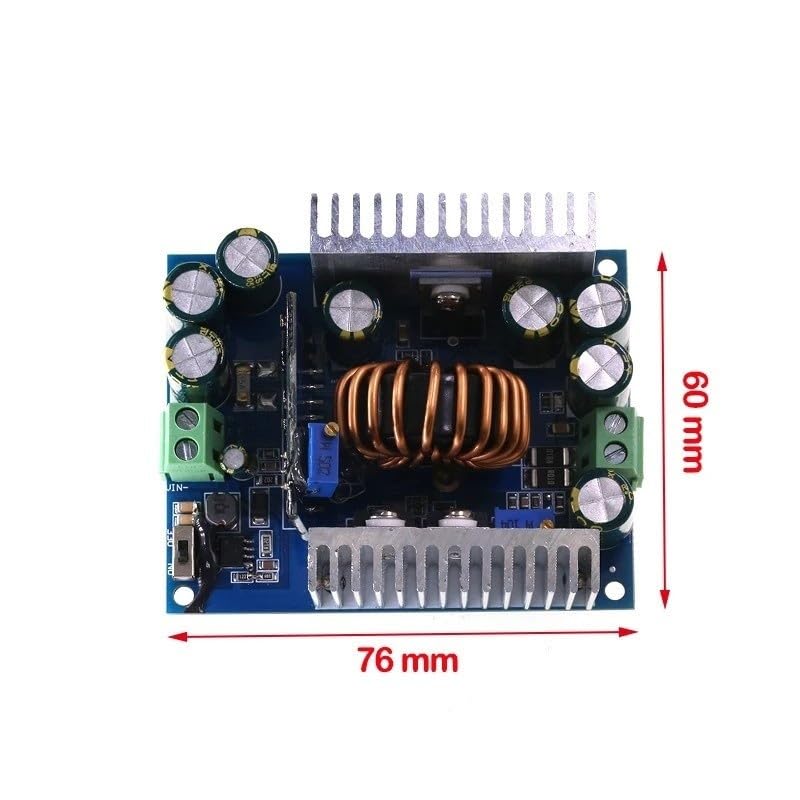 Módulo de fuente alimentación ajustable 500W 18A DC-DC convertidor reductor Controlador LED 12-95V a 2-90V CC CV módulo regulador voltaje