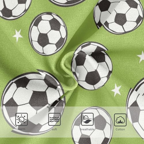 Wusikd Black White Soccer Girls' Underwear Cotton Balls Girls Briefs Soft Toddler Underwear 2T3