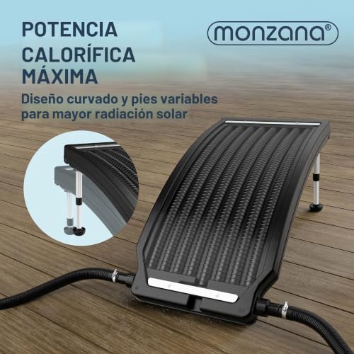 Miniatura 4 de Monzana 2x Paneles Solares De Piscina 112x55x14cm 10000l H Adaptador Ø32 38mm Calentador Solar Piscinas