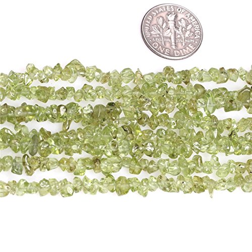 3-5Mm Natural Green Peridot Chips Beads Irregular Chip Stones Loose Gemstone Beads For Jewelry Making Strand 30 Inch #TOP2