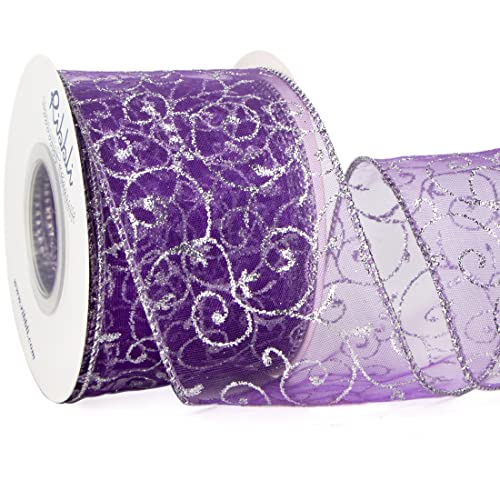 Purple Ribbon for Christmas Tree