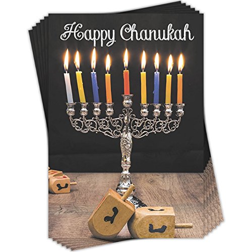 Confezione da 6 Premium Hanukkah Greeting Cards