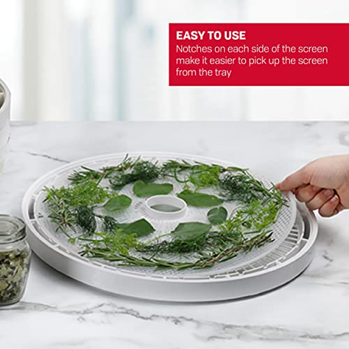 Nesco Ms-2-6 Round Mesh 15 1/2" Clean-A-Screens, Fits Food Dehydrators, White #TOP2