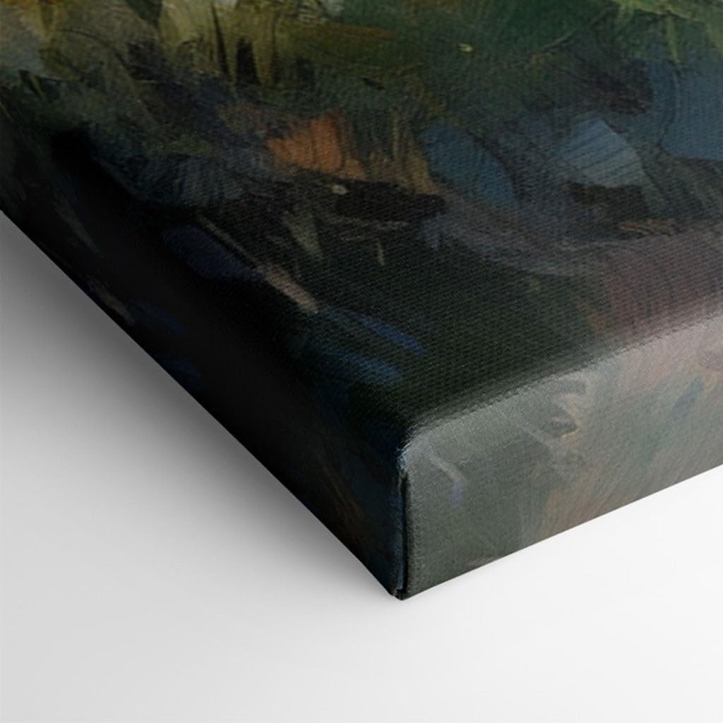 Canvas for Living room. Sailing into Serenity: A Vivid Seascape Captured in Oil, 27 x 18 inch Canvas Wall Art - Contemporary Masterpieces - Modern Home Decor - 69x46 cm (27x18 inch)