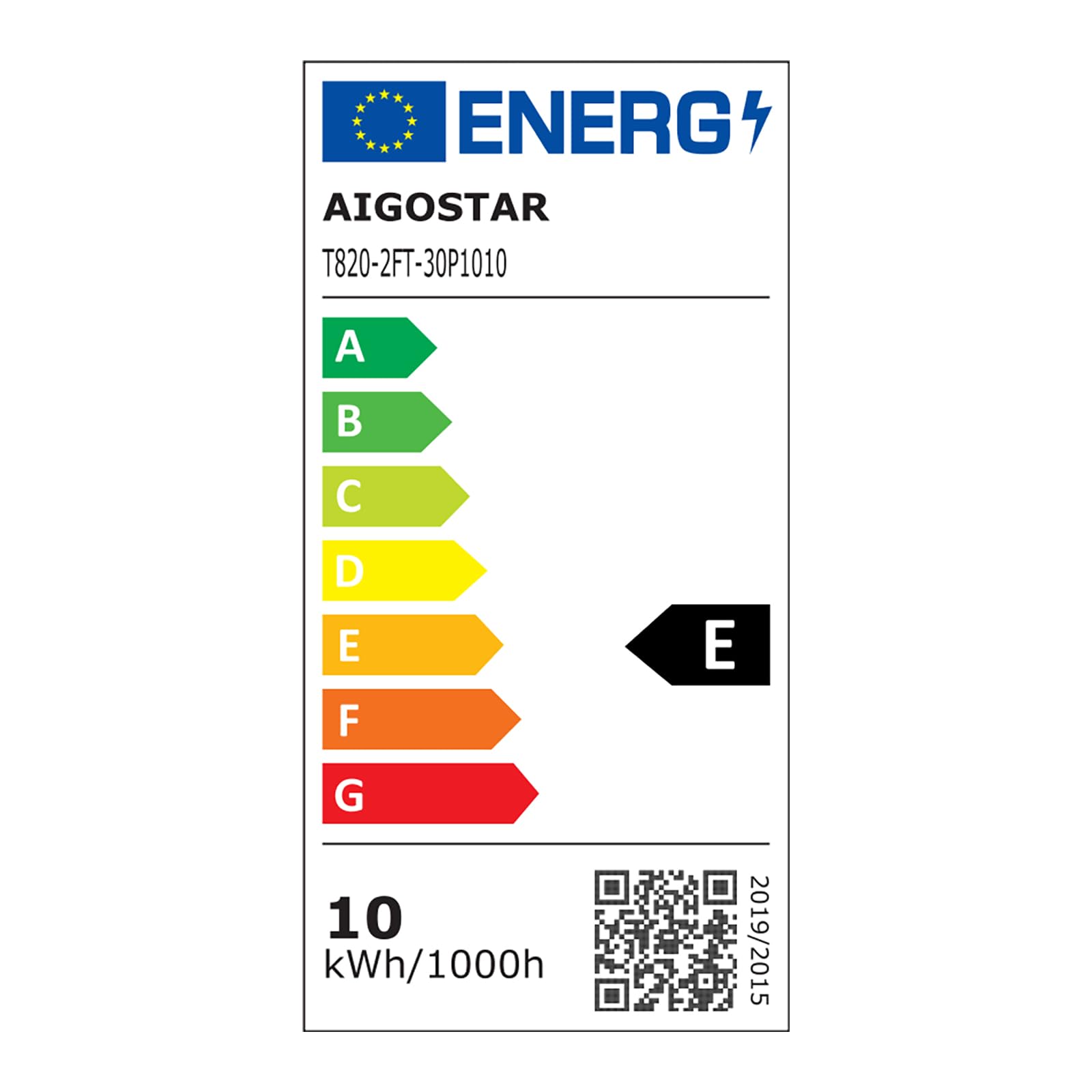 VoltShine Tubo LED T8 0,6m 10W, mitad aluminio y plástico, ideal para iluminación eficiente en oficinas y entornos domésticos.