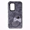 Peluche Custodia Cover per Moto G9 Play,Custodia Coniglio Peluche per Moto G9 Play, Custodia Peloso Carino Protettiva Fluffy Cover Faux Pelliccia Bambine Copertura Caso per Moto G9 Play - Marrone