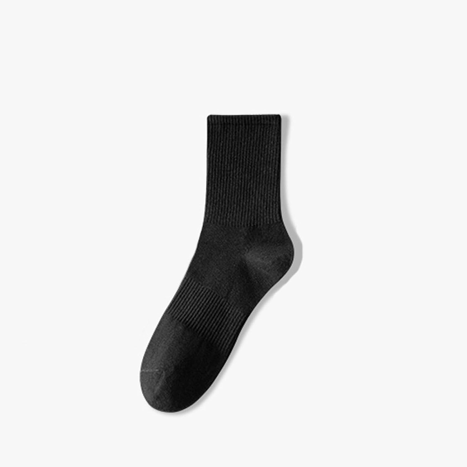 2026 Black Crew Socks for Women, Solid Basic Breathable Lightweight, | Fall Winter, Hiking, Travel, Vacation, Gym, Yoga, Sleep Wear, Going Out, Outdoor, Ladies things, Cold Weather Sock