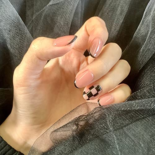 Press On Nails Long Coffin Bellarine Tapered full coverage glossy false Nails - Image 3