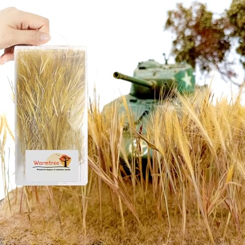 Warmtree Static Grass - Miniature Shrubs & Grass Model for Diorama Supplies, Train Landscape, Military Layout