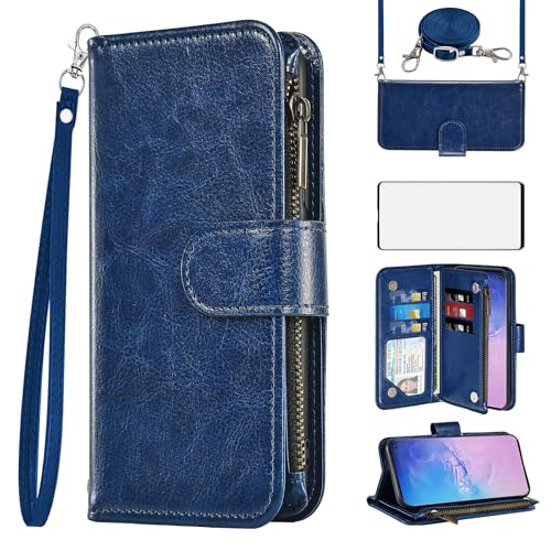 Protège-téléphone Samsung S10 antichoc avec sangle bandoulière amovible