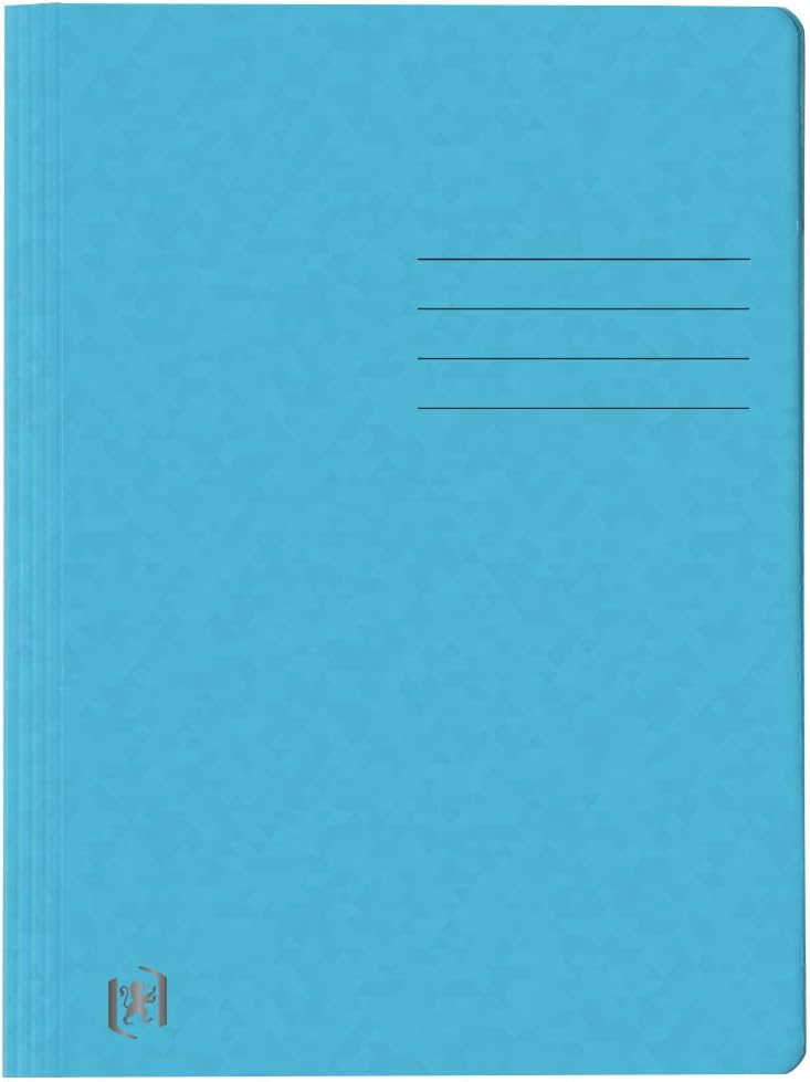 Oxford 25 x A4 Card File Folders - Light Blue