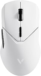 Rapoo VT9Pro 4K Kabellose Gaming-Maus mit PAW 3398 Sensor, 26000 DPI, 4000Hz Abfragerate, 0.25ms Reaktionszeit, 10 Programmierbare Tasten, 160 Stunden Akkulaufzei, Integrierter Speicher-Weiß