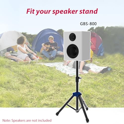 Soporte para altavoz monitor de estudio con trípode telescópico y base triangular 6
