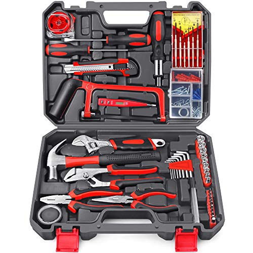 Featured Product Household Repair Tool Set - Arrinew 108 Pcs High Grade Alloy Steel hand Tool Kit with Platsic Toolbox, Repair Hand Tools Set with Anti-Slip Handle for Home, Apartment, Garage, Dorm, Office etc.