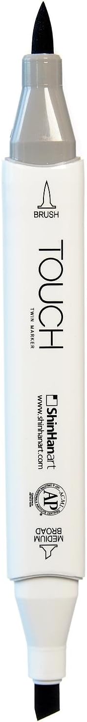 ShinHan Touch Twin Brush Markers Cool Grey 5 CG5 [Pack of 3 ]