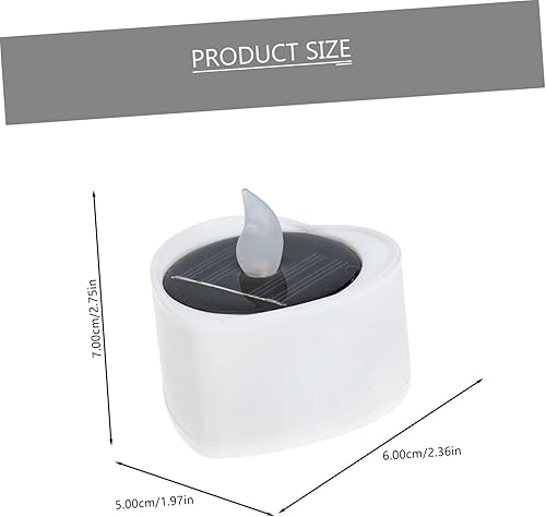 Miniatura 5 de TOVINANNA 5pcs Solar Candle Light Lantern Decorative Solar Lamp Outdoor Solar Powered Lights Outdoor Solar para Exterior Electric Led Candle Solar