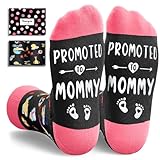 HAPPYPOP Pregnancy Gifts for New Mom - Promoted to Mommy Socks for Pregnant Women, Expecting Mother, Labor and Delivery Socks