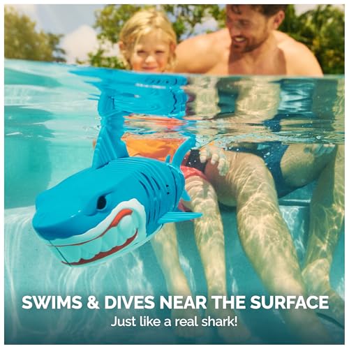 Image of SwimWays Rainbow Reef Shark Water-Activated Pool Toy for Ages 5+ | Realistic Swimming Patterns Inspire Imaginative Play, Toy Supports Swimming Skills, Coordination, and Competitive Games
