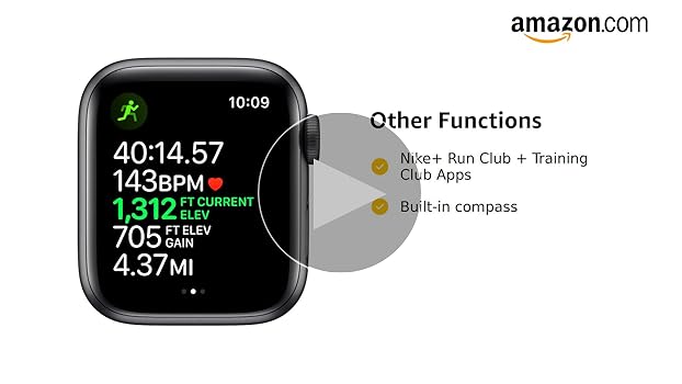 Apple Watch - Apple Watch Nike Series 5（GPSモデル）44mm Amazon.com: Apple Watch Nike Series 5 (GPS, 44MM) Space Gray