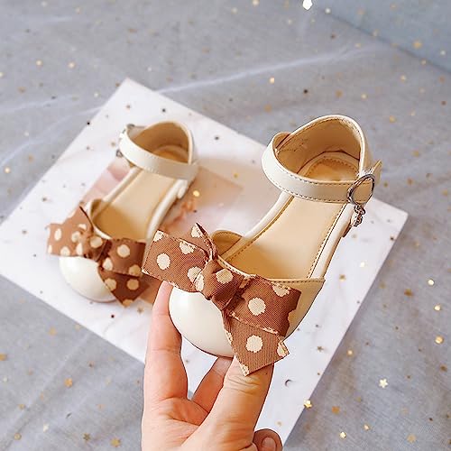 girls sandal size 10 Bow Mary Jane Shoes Ballerina With Satin Ankle Tie For Wedding Birthday Party4