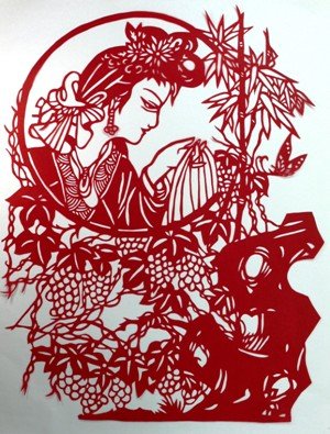 Amazon.co.jp: 切り絵 （人物） 【中国雑貨 】多幸屋切り絵販売 : 本