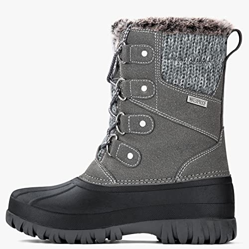 FREE-SOLDIER-Womens-Snow-Boots-Waterproof-Warm-Winter-Boots-for-Women-Outdoor-Comfortable-Fashion-Boots-Duck-Boots-Cold-WeatherGrey-8