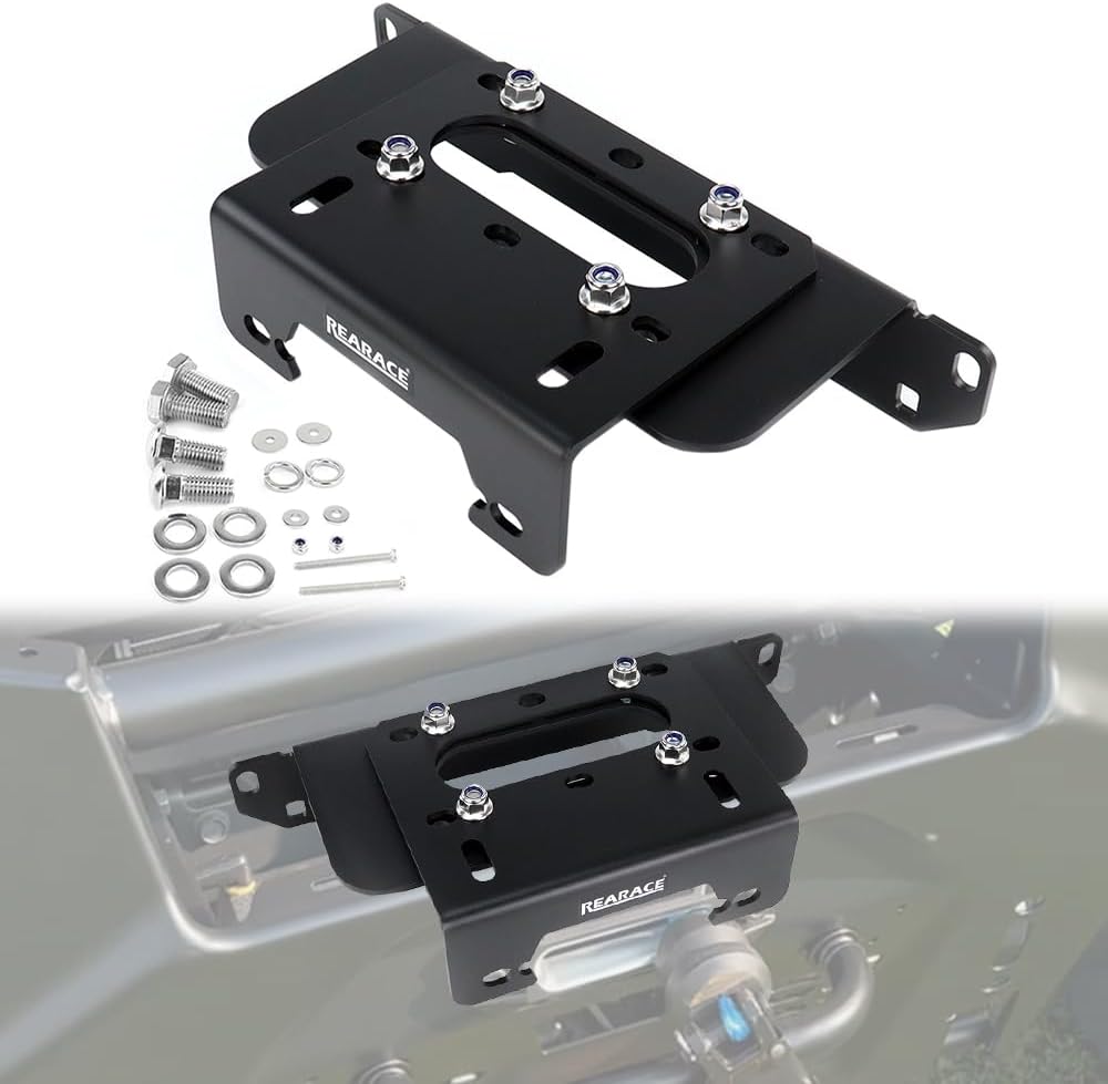 Winch Mount Plate Bracket Kit Fit for Polaris Ranger XP 1000 2018-2026, Ranger 1000/Crew 1000 2020-2026