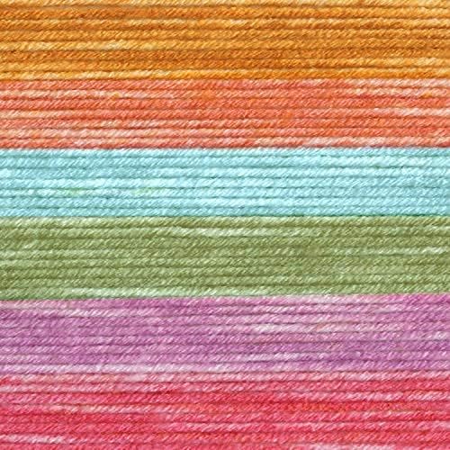 Image of Lion Brand Yarn, Mandala Ombre Variegated Yarn for Crocheting, Knitting, and Crafts, Tranquil, 3 Pack, Soft, Acrylic Fiber for Cozy Blankets, Worsted Weight Sweaters and Colorful Shawls