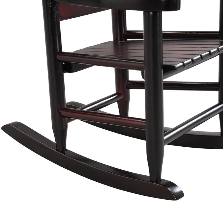 Durable ESP Children's Oak Rocking Chair, Indoor Outdoor Dual Use Toddler Rocker, Sturdy Safe Smooth Curved Design, Weather Resistant for Bedroom, Garden, Patio, Backyard and Balcony