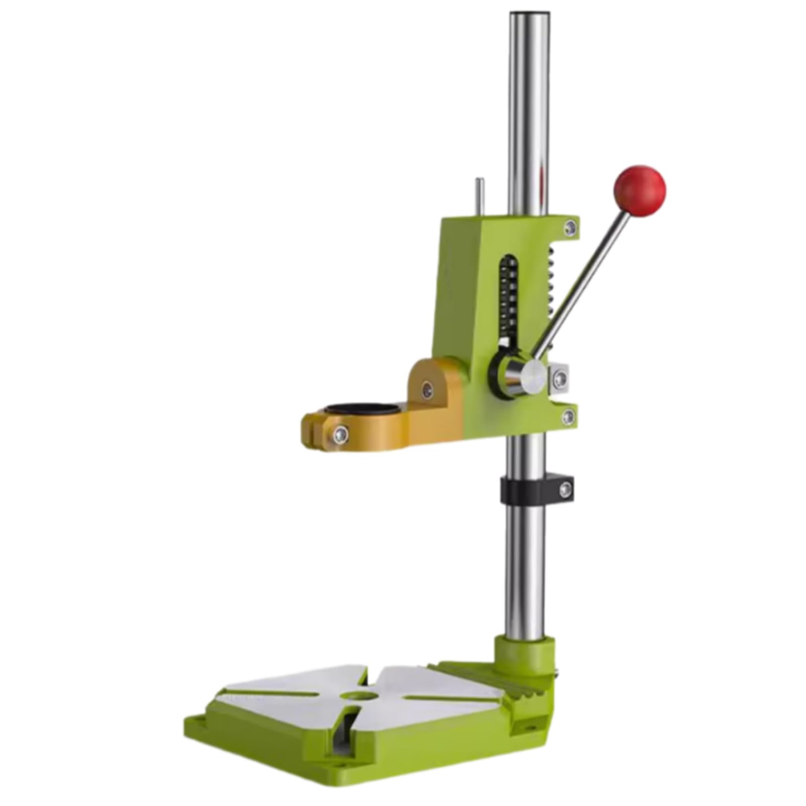 Trapano a Colonna da Banco, Supporto per Trapano a Colonna Robusto per Trapano Manuale, Clip Girevole a 90°, Alta Precisione, Base in Ghisa, Rotazione, Foratura Elettrica, Molatura E Taglio