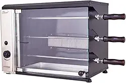 Churrasqueira a Gás de Bancada para 3 Espetos Stand GN 127V - Titan Eletro