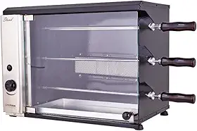 Churrasqueira a Gás de Bancada para 3 Espetos Stand GN 127V - Titan Eletro
