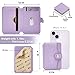 M-Plateau Card Holder, Phone Wallet Stick on with Slim 3M Sticker Match iPhone 14 Pro Case and Most Smartphones (Lavender)