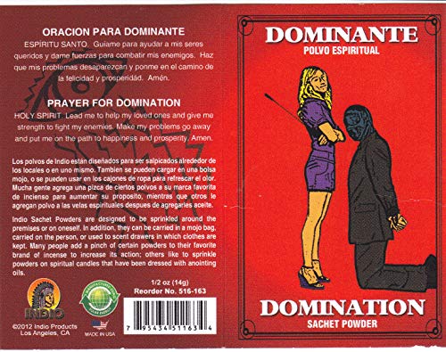 DOMINANTE ((kneeling)) POLVO ESPIRITUAL DOMINATION POWDER (1 PKT) 1/2 oz - Polvo Espiritual, Preparado Especialmente Para su Propósito. *. from HibiscusExpress