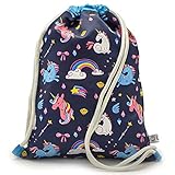 LEON By Bers Kinder-Turnbeutel Rucksack Sport Tasche Teenager Gymsack Sportbeutel Kindergartentasche Schultasche Größe 32cm x 42cm x 2cm