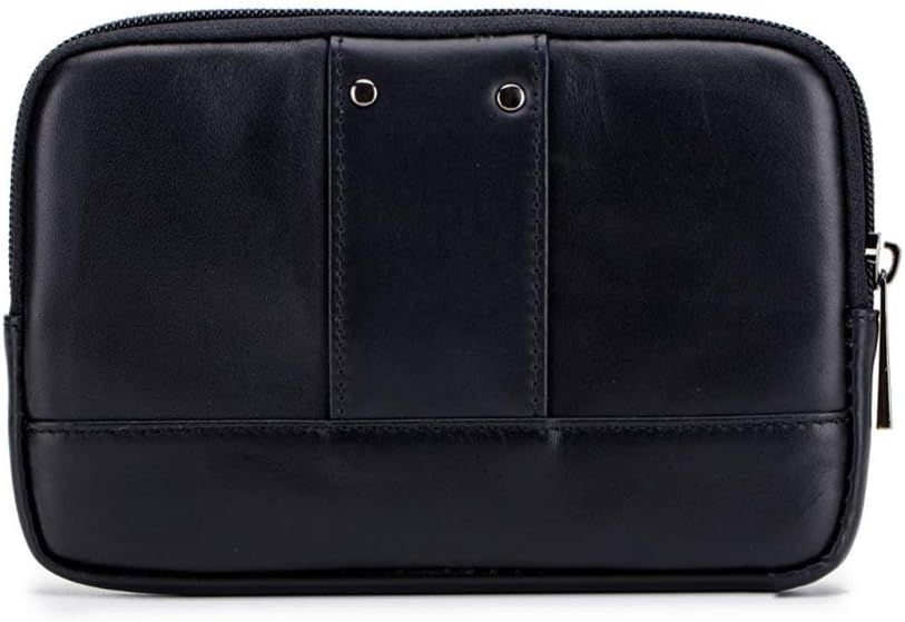 Xieben Leather Waist Pack Belt Holster for Men Women Clip Holder Outdoor Travel Camping Cover Pouch Purse Fanny Bag Cell Phone Case Black - Image 5