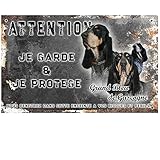 asaam vizcaya perros Pancarte PVC 3 mm Gran Azul de Gascaña con impresión 4 colores y doble película de 15/9,5 cm.