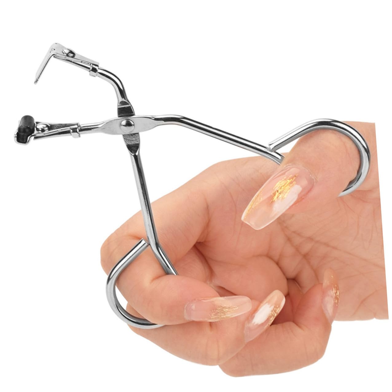 Healifty Rizador De Pestañas De Acero Inoxidable Mini Accesorio De Maquillaje Para Mujer Herramienta Profesional De Maquillaje De Pestañas