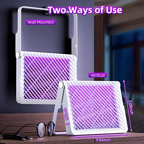 Electric Bug Zapper Indoor Outdoor,Foldable Mosquito Zapper Portable Mosquito Killer Insect Fly Trap For Home Kitchen Bedroom Living Room Balcony Patio Camping Bug Uv Light #TOP4
