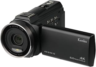 Kenko KC-Z4K10 4K Camcorder, 3x Optical Zoom, 3.0-Inch LCD Monitor, Touch Panel