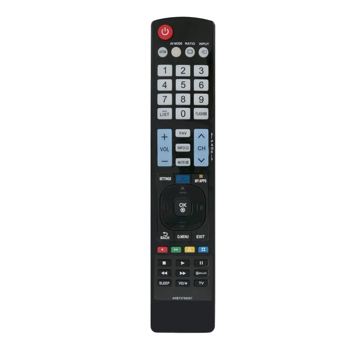 Télécommande AKB73756567 pour remplacer un boîtier LG cassé ou perdu