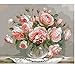 SUBERY Paintworks DIY Oil Painting Paint by Number Kits for Adults Kids Beginner - Blooming Peony 16x20 inches (Without Frame)