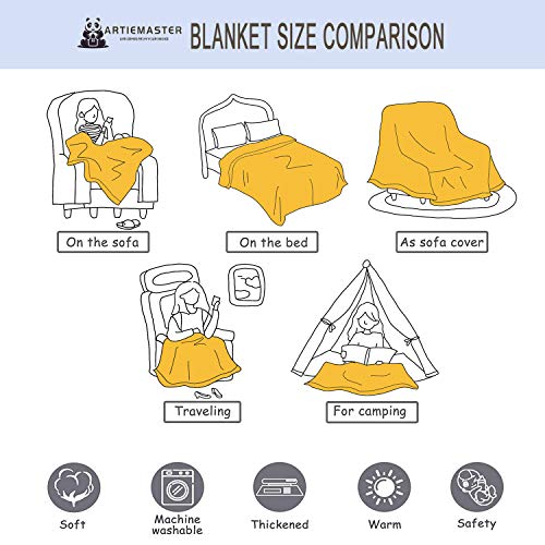 Artiemaster The Face Of White Tiger Printed Animal Soft Blanket Durable Cozy Bed Throws Fit Home Couch Sofa For All Season 50 X 60 Inch For Teen #TOP4