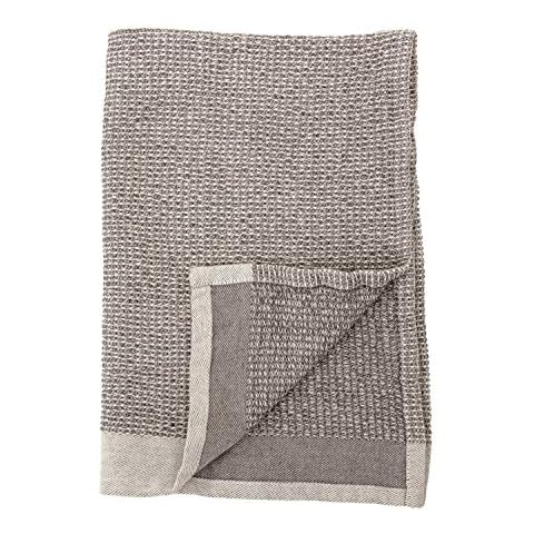 Bloomingville Cotton Waffle Weave Tea Towels (Set of 2), Grey, 2 Count Cover