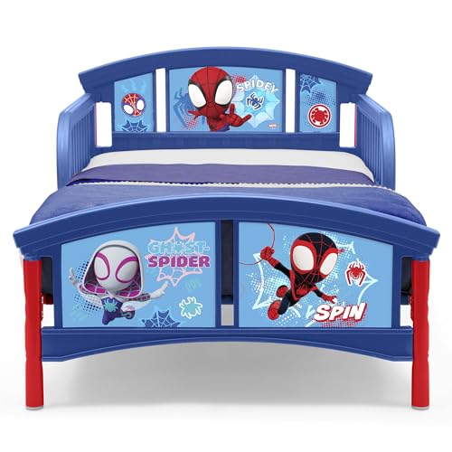 Image of Delta Children Plastic Toddler Bed, Spidey and His Amazing Friends