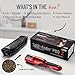 Split-Ender Pro 2 - Original Professional Beauty Tool - Cordless Split End Hair Trimmer for Damaged, Dry, Brittle, Frizzy, Curly or Straight Hair (Red)
