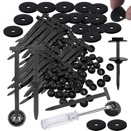 170PCS Reusable Universal Nylon Cable Tie Buckle Zip Tie For Car Fixbind Clips,Adjustable Zip Lock...