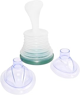 Choking Rescue Device,Professional Choking Emergency Device for Adult and Children，Suction block device, 3 masks of different sizes (green)