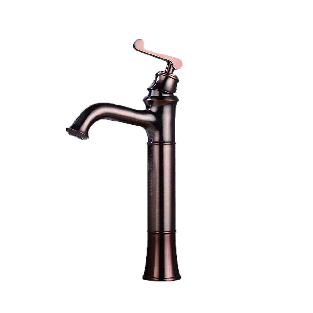 Robinet de lavabo style industriel bronze antique vintage pour salle de bain